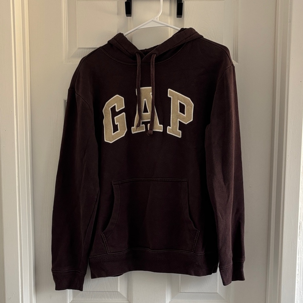 GAP Brown Hoodie with Tan Logo